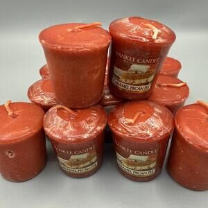 Yankee Candle Lot 12 Caramel Pecan Pie Votive Candles Unused